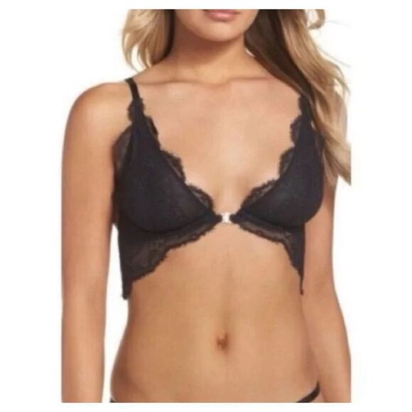 Free People Intimately You're So Great Underwire Bra in Black 32C $48 - Picture 1 of 4